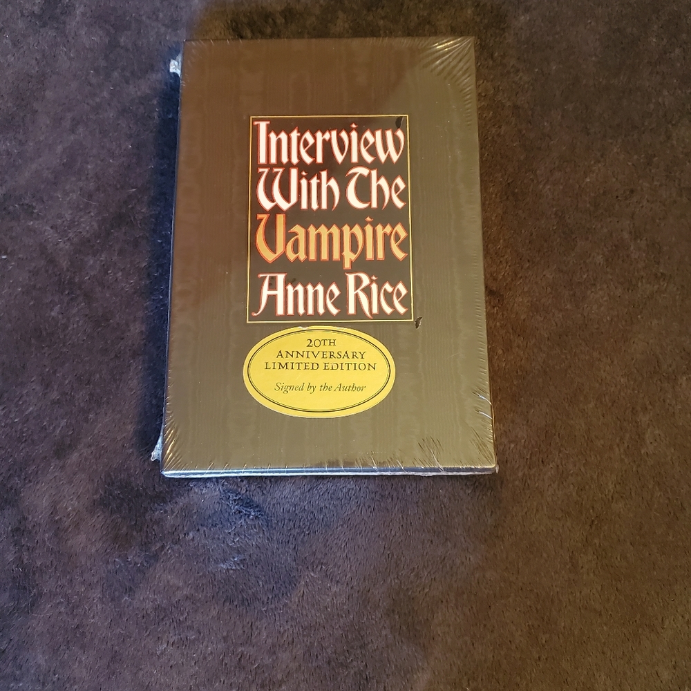 Anne Rice Interview with the Vampire signed 20th Edition